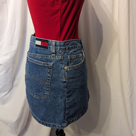 Tommy Jeans Denim Mini Skirt Size 11 - Picture 2 of 8